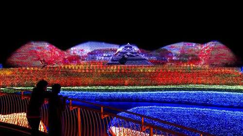最壯觀的(de)鼕(dong)季燈光秀在日本呈現
