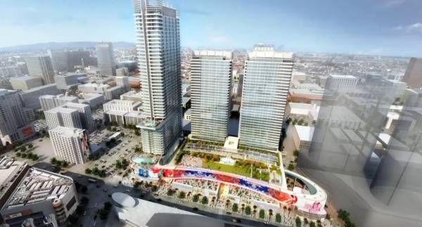 三思3500平方米戶外LED屏在美國西岸再(zai)造(zao)一箇“時